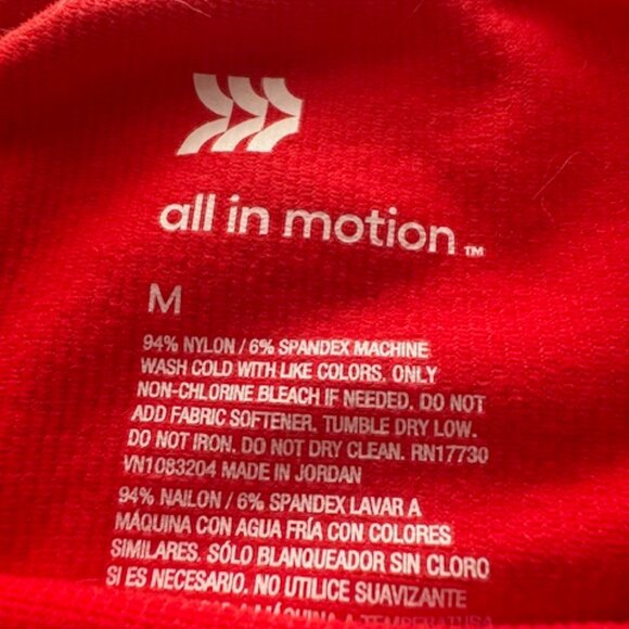 Red All in Motion cropped top. - Picture 3 of 3